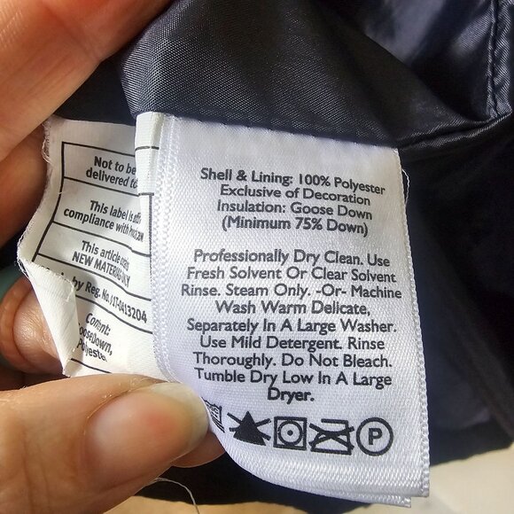 Eddie Bauer Mens Goose Down Puffer Jacket Sz L Black EB550 Fill Gorpcore - Picture 9 of 13